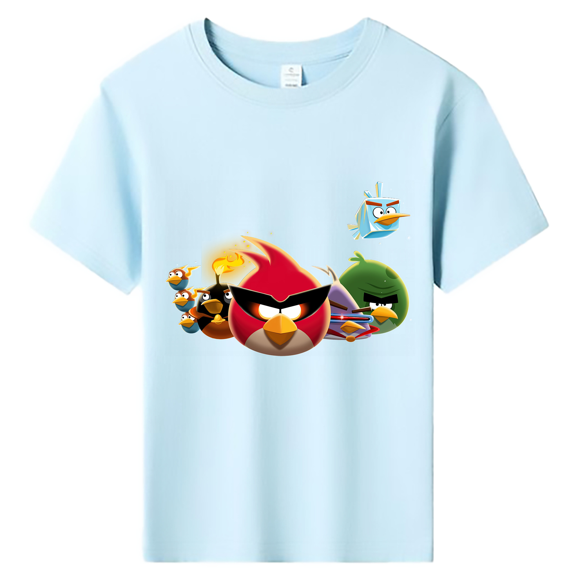 （画像用） Angry Birds アングリーバード 綿100％キッズTシャツ（フロントプリント）